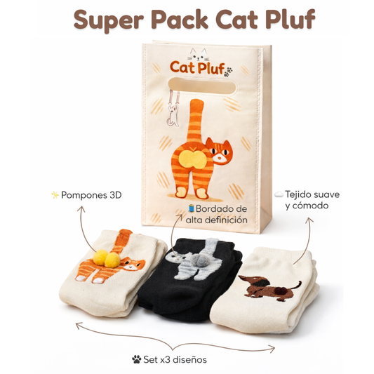 CatPluf™ Medias con pompones premium